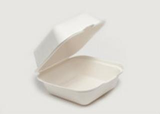 Sugar Cane Clam Tray 15x15cm - Vegware