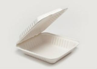 Sugar Cane Clam Tray 20x21cm - Vegware