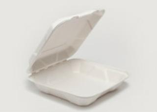 Sugar Cane Clam Tray 23x23cm - Vegware