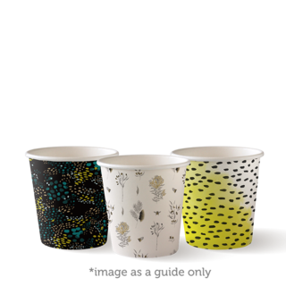 4oz Coffee Cups Single Wall Art Series - BioPak