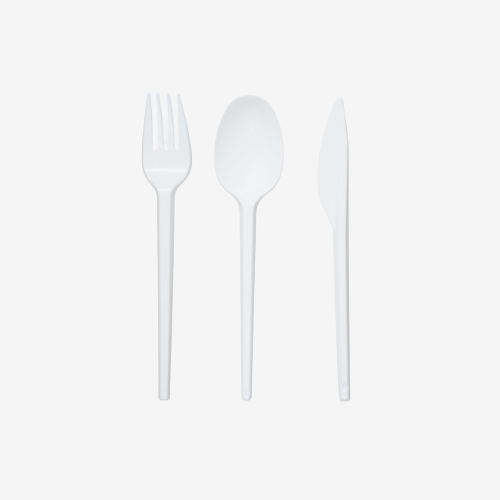 Disposable plastic cutlery