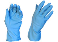 Rubber Gloves Silverline Blue X-LARGE - Pomona